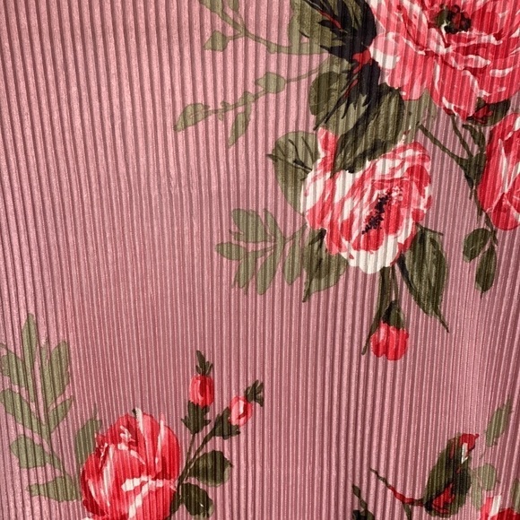 Lularoe Pink Floral Ribbed Open Front Shirly Kimono Size S - Picture 5 of 7
